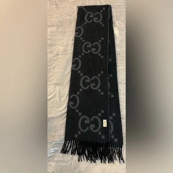 Gucci | Accessories | Gucci Scarf Gg Jacquard Pattern Knitted